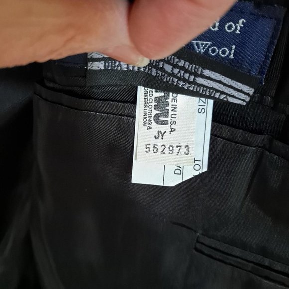 BLACK Burberry One Button Suit Jacket - Picture 6 of 7